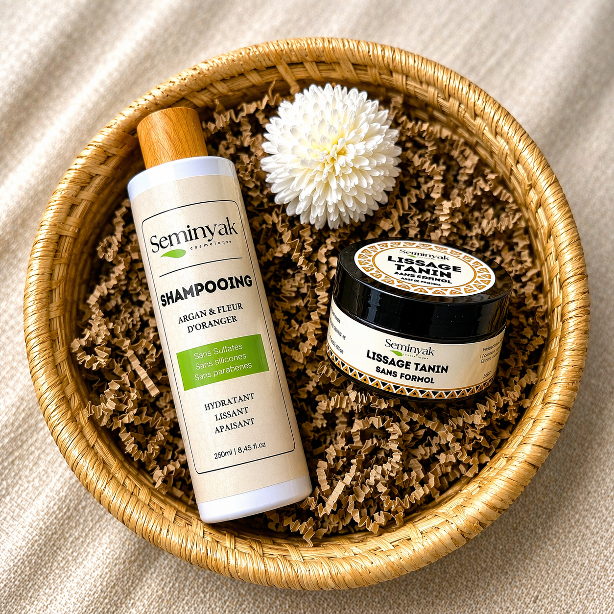 Rituel cheveux soyeux - Lissage tanin