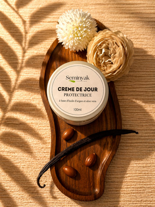 Crème de jour protectrice - à base d’huile d’argan et d’aloe vera