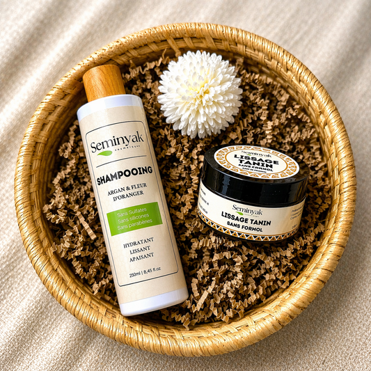 Rituel cheveux soyeux - Lissage tanin